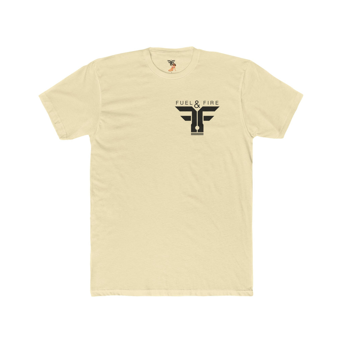 Fuel & Fire Racing Tee — Laguna Seca Graphic Cotton Crewneck
