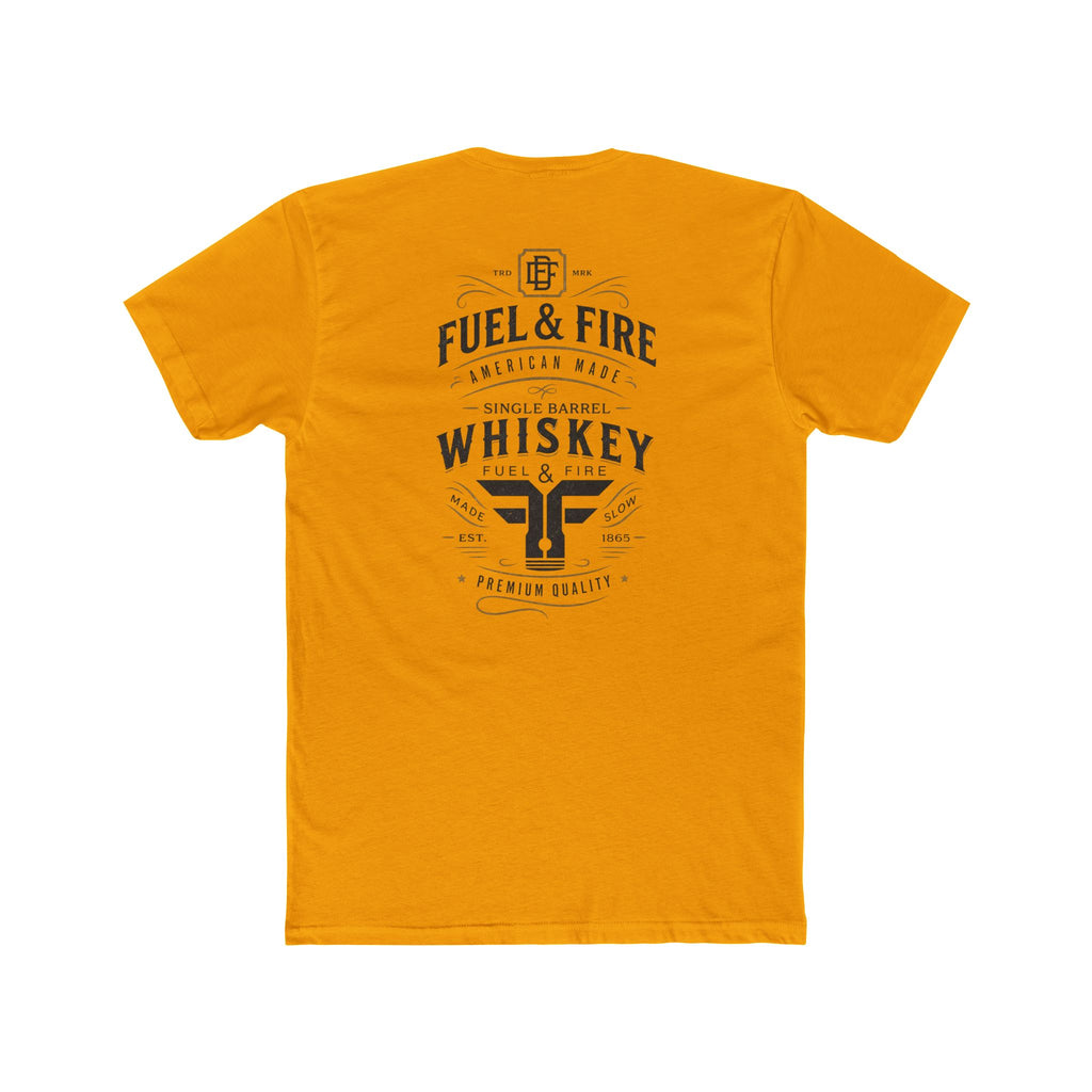 Fuel & Fire Whiskey Logo T-Shirt — Vintage Distillery Graphic Tee