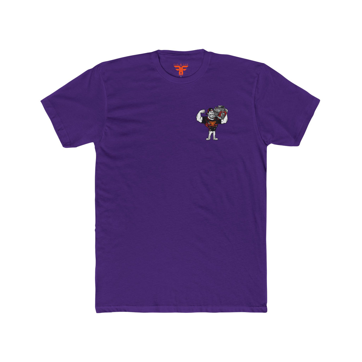 Big Block Bobby — Fuel & Fire Red Convertible Retro Tee