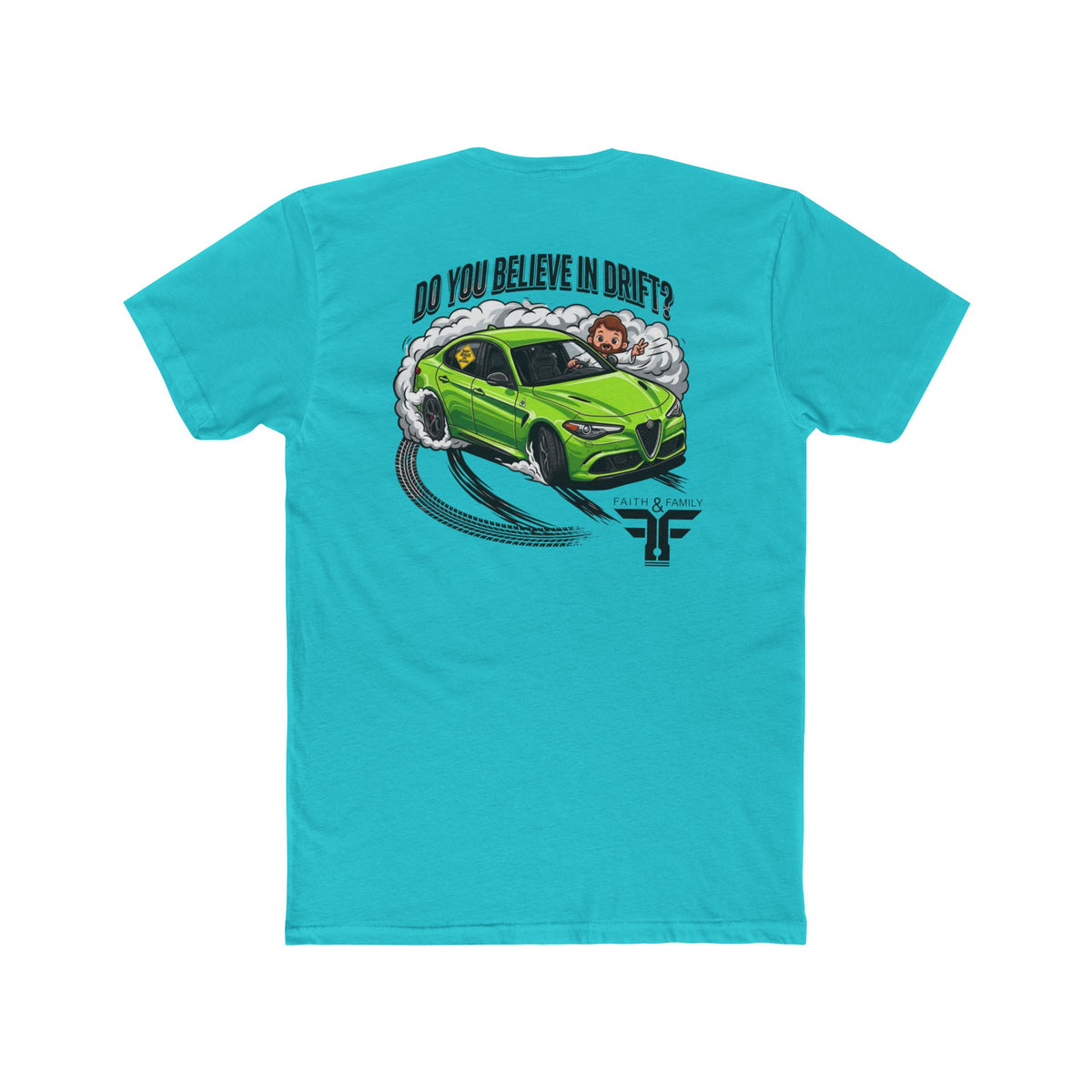 Baby Jesus Tee — "Do You Believe in Drift?" Car Racing T-Shirt