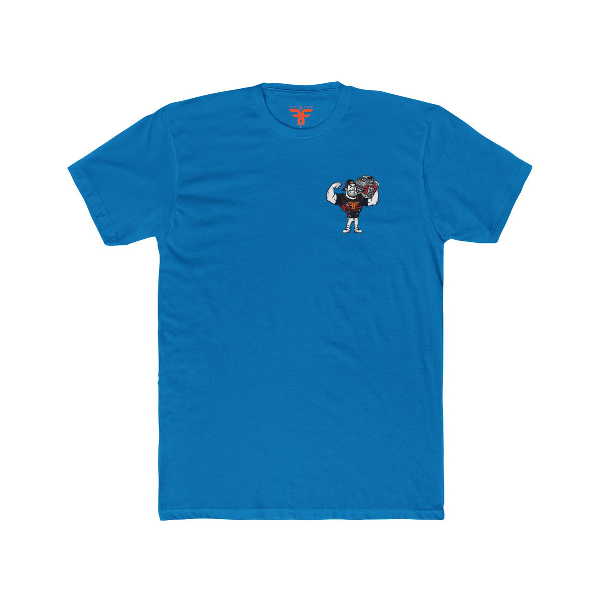 Big Block Bobby — Fuel & Fire Red Convertible Retro Tee