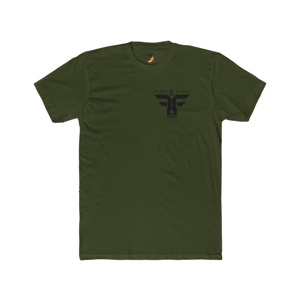 Vintage Pinup Bomber T-Shirt — Curves Loaded Military Graphic Tee