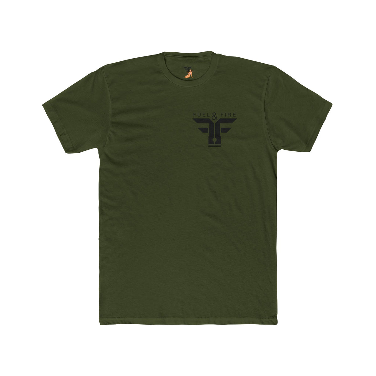 Vintage Pinup Bomber T-Shirt — Curves Loaded Military Graphic Tee