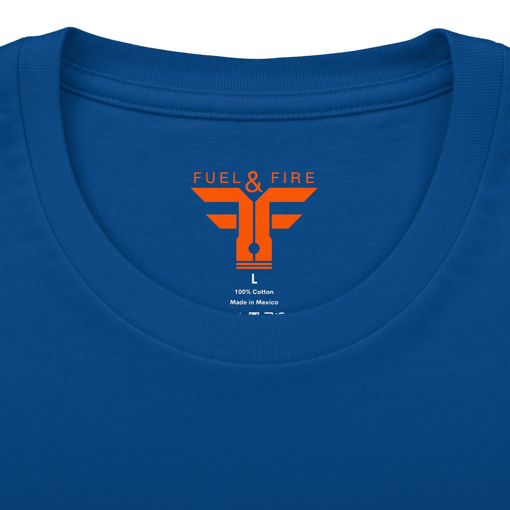 Big Block Bobby — Fuel & Fire Red Convertible Retro Tee