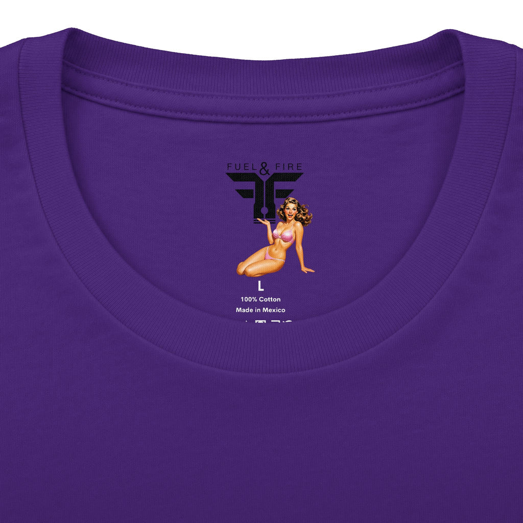 Drive-In Retro Tee — 'Fuel & Fire' Vintage Car Poster T-Shirt