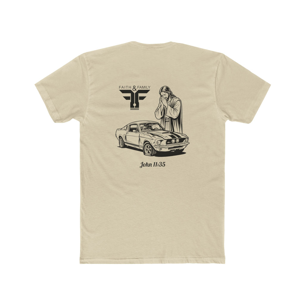 Christian Muscle Car T-Shirt — Jesus Wept (John 11:35)
