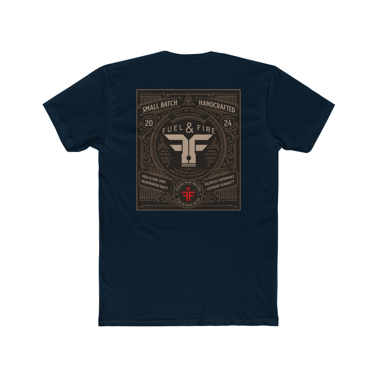 Fuel & Fire Retro Logo Tee — Small Batch Handcrafted Graphic T-Shirt