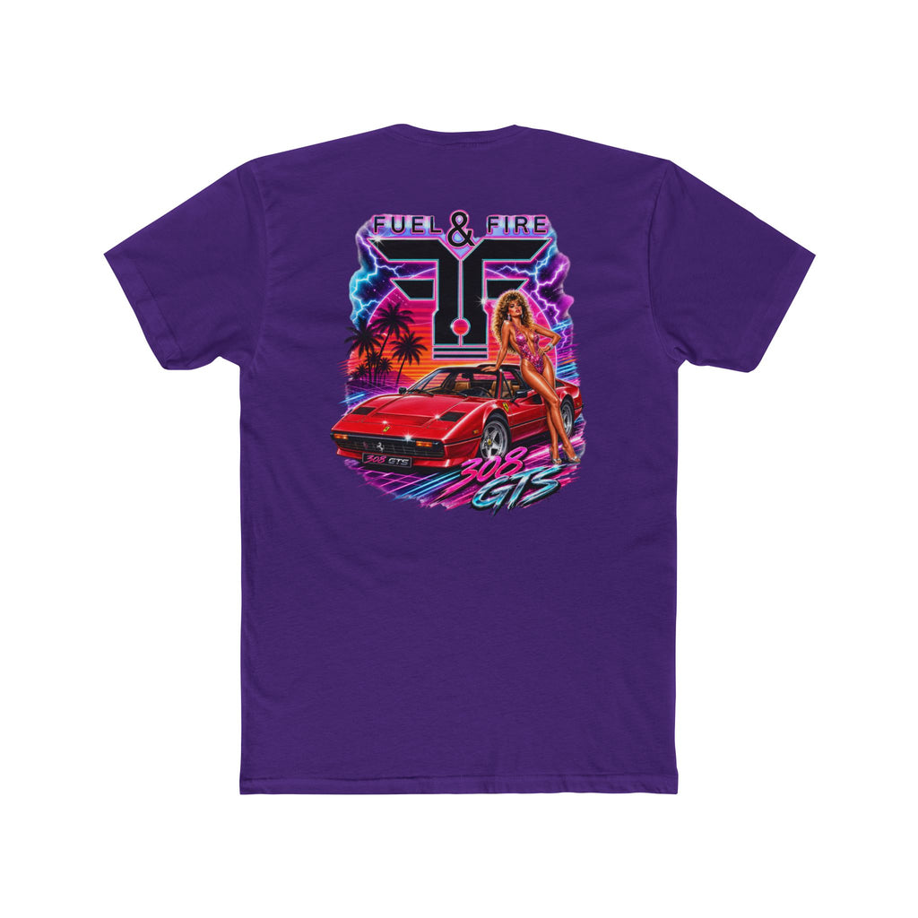 Fuel & Fire 308 GTS Retro Sports Car Tee
