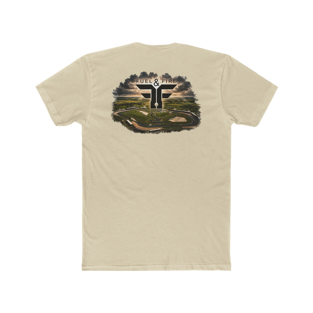 Formula 1 Course Logo Tee — 'Fuel & Fire' Silverstone Graphic Cotton T‑Shirt