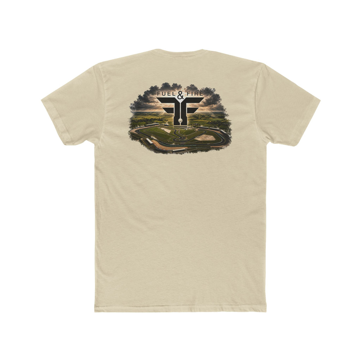 Formula 1 Course Logo Tee — 'Fuel & Fire' Silverstone Graphic Cotton T‑Shirt
