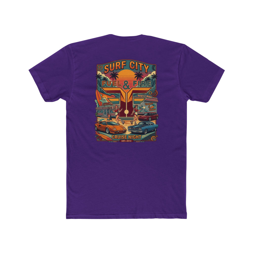 Surf City Cruise Night T-Shirt — Hot Rods JDM and Exotic Beach Cars Graphic Tee