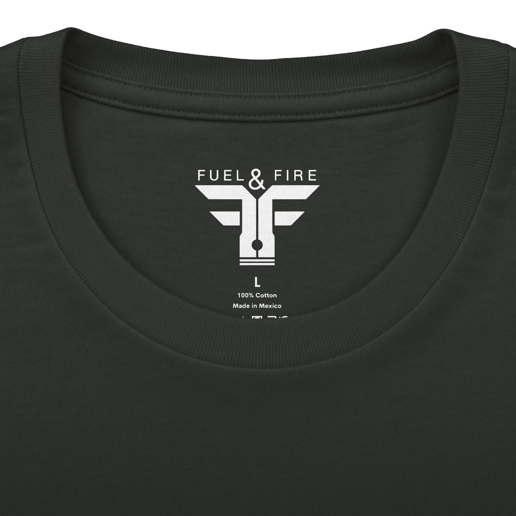 Burn Rubber Not Skin Graphic Tee — Pinup Tachometer Shirt