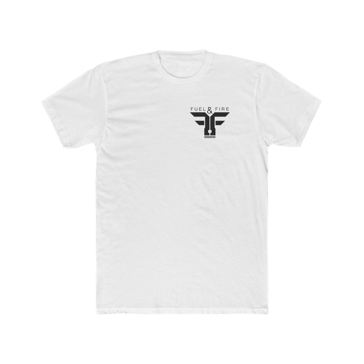 Fuel & Fire Pinup Tee — Retro Pin-Up Logo T-Shirt