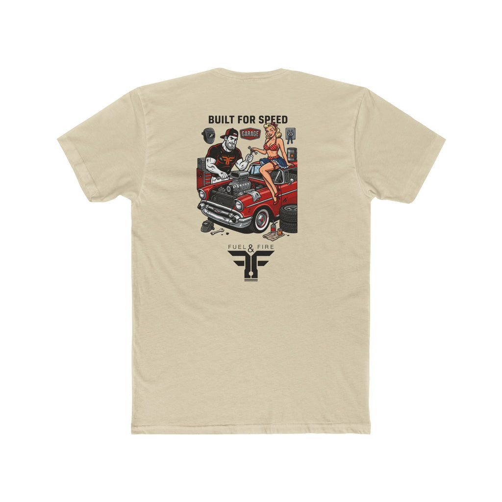 Big Block Bobby Garage— Vintage Hot Rod & Pin-Up Car Shirt
