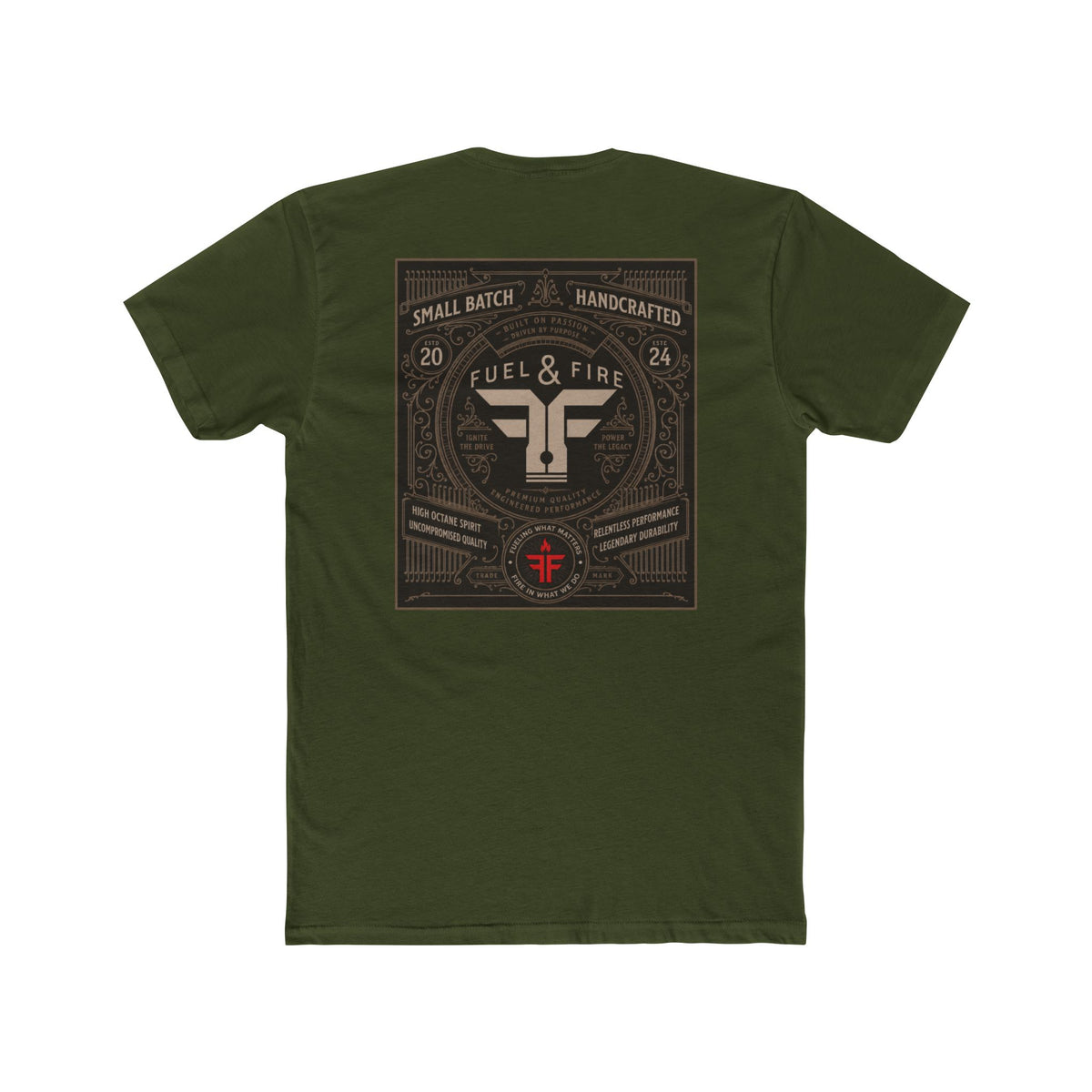 Fuel & Fire Retro Logo Tee — Small Batch Handcrafted Graphic T-Shirt