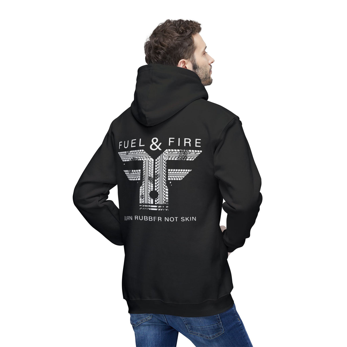 Fuel & Fire Burn Rubber Not Skin Hoodie
