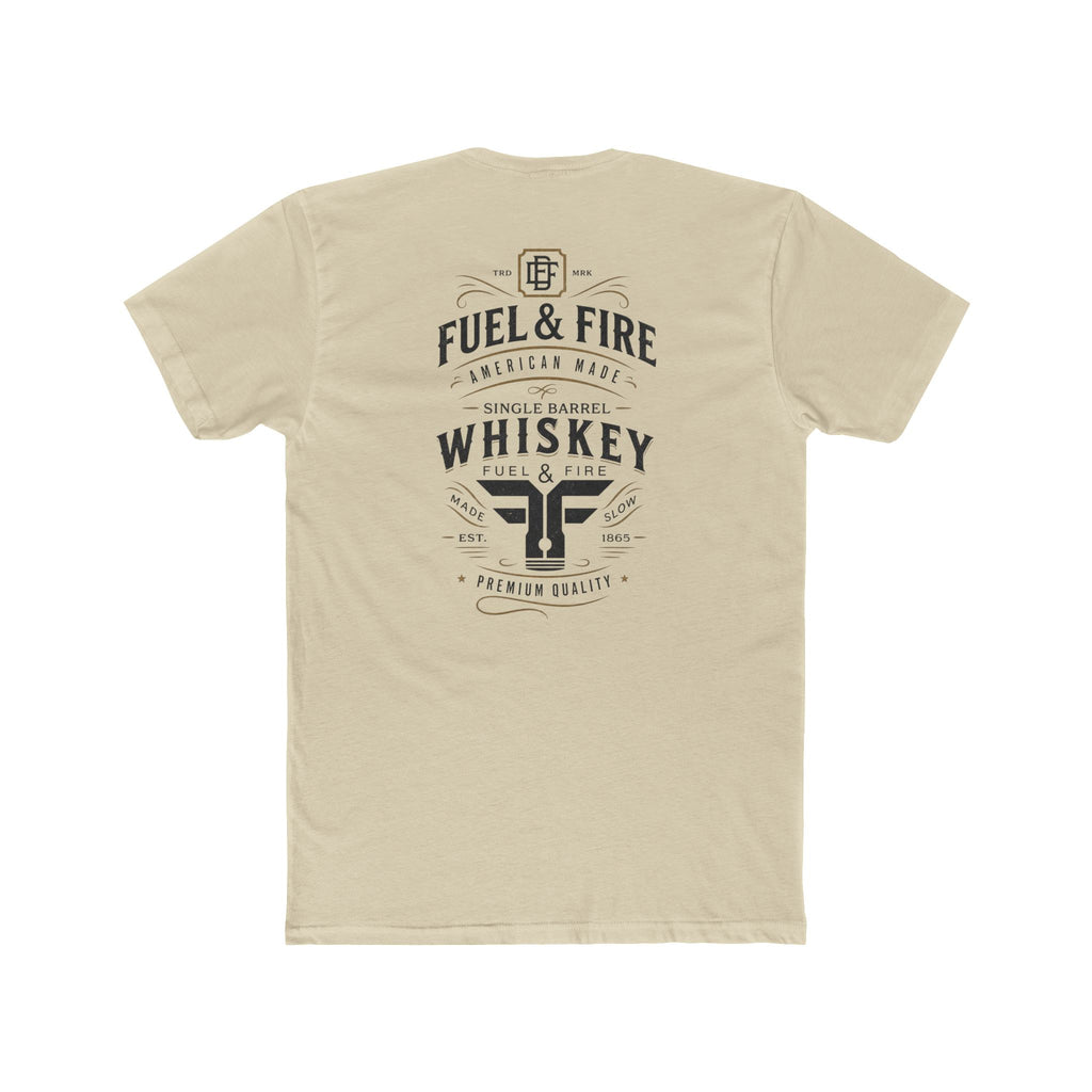 Fuel & Fire Whiskey Logo T-Shirt — Vintage Distillery Graphic Tee