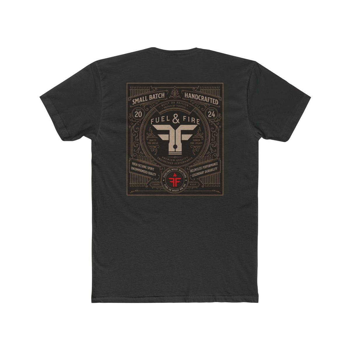 Fuel & Fire Retro Logo Tee — Small Batch Handcrafted Graphic T-Shirt