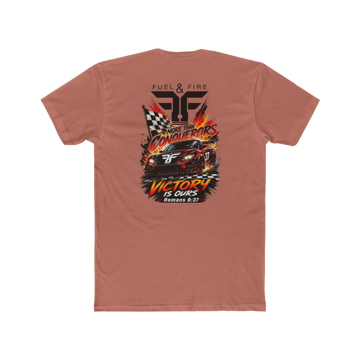 Racing Crew Tee — "Conquerors" Victory Car Graphic
