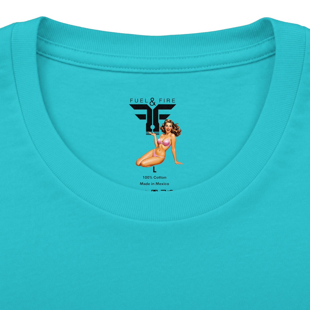 California Skull Tee - "Fuel & Fire" Retro Palm-Tree Graphic Cotton T-Shirt