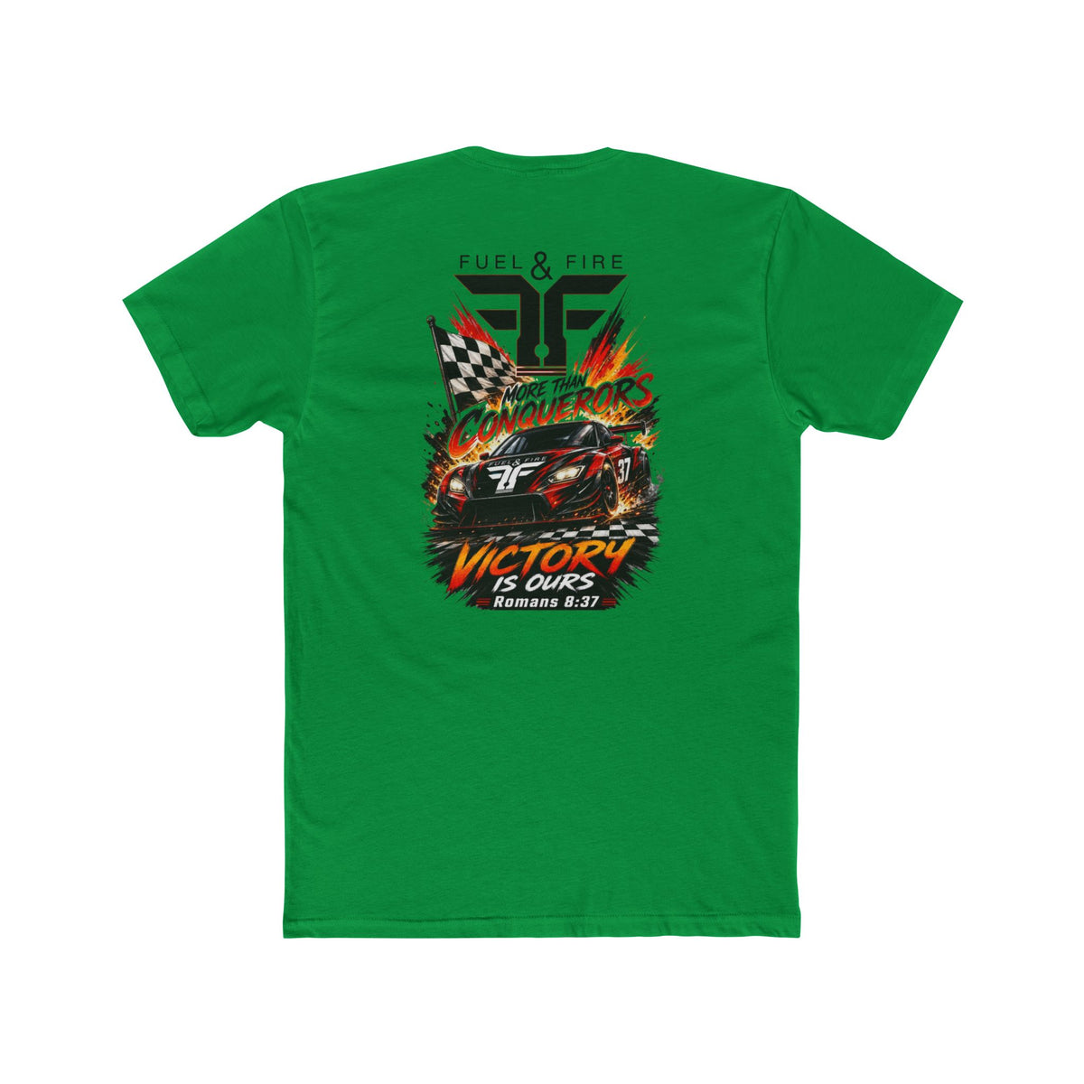 Racing Crew Tee — "Conquerors" Victory Car Graphic