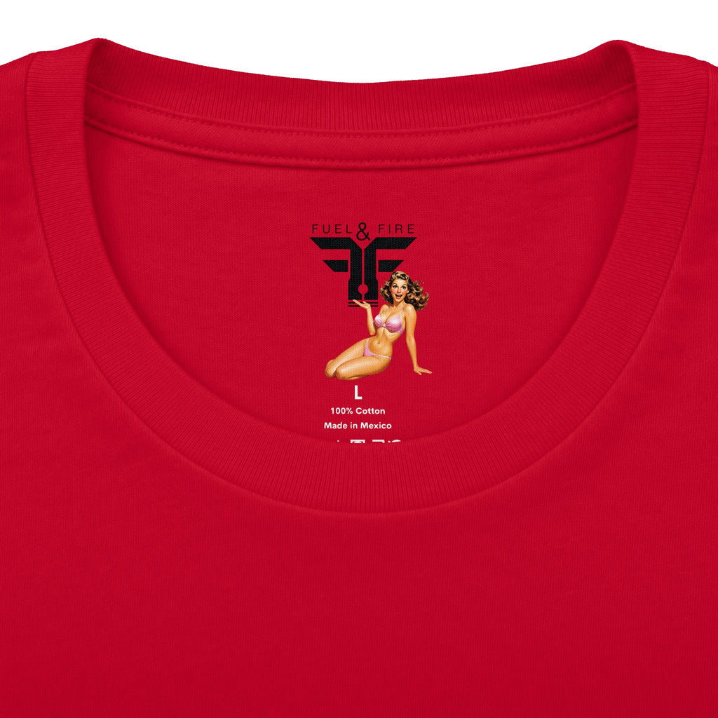 Drive-In Retro Tee — 'Fuel & Fire' Vintage Car Poster T-Shirt