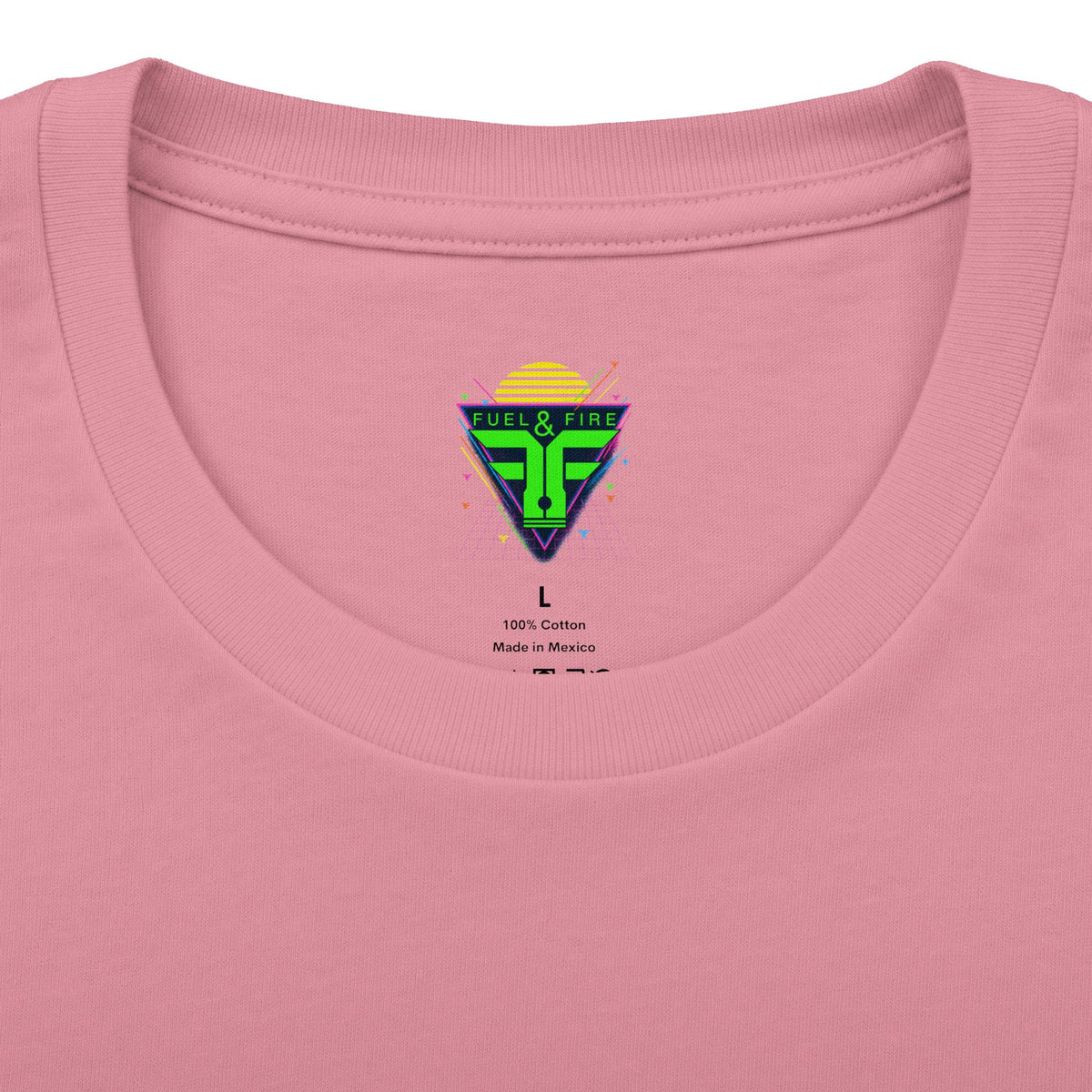 Retro Sunset Sports Car Tee — 'Fuel & Fire' Vintage Palm Beach Graphic