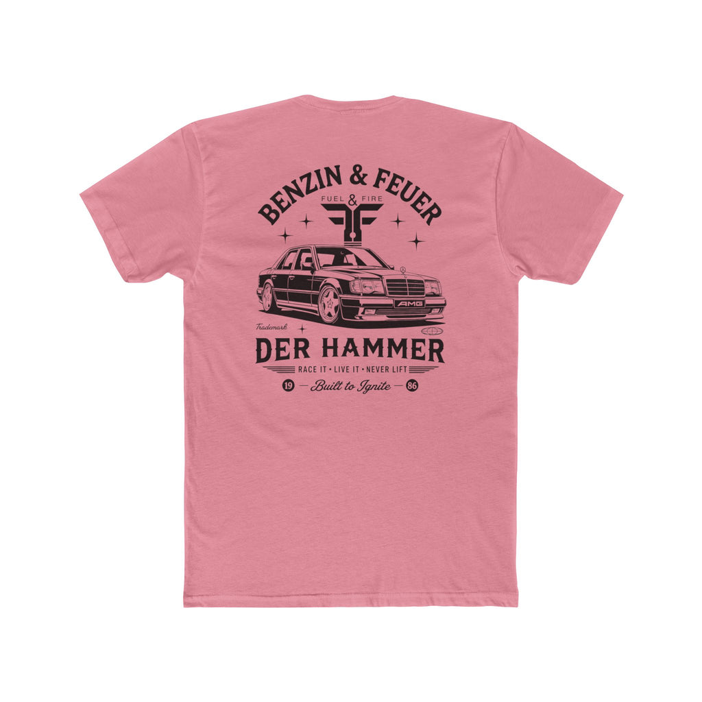 Der Hammer Car Tee — 'Benzin & Feuer' Vintage Mercedes Graphic Shirt
