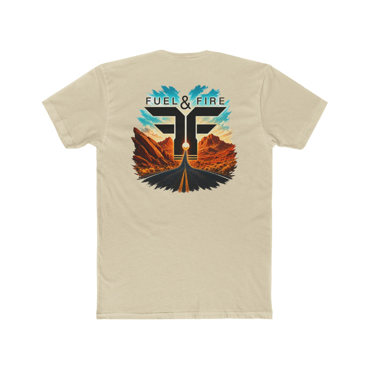 Fuel & Fire Road Trip Graphic Tee — Vintage Desert Sunset T‑Shirt