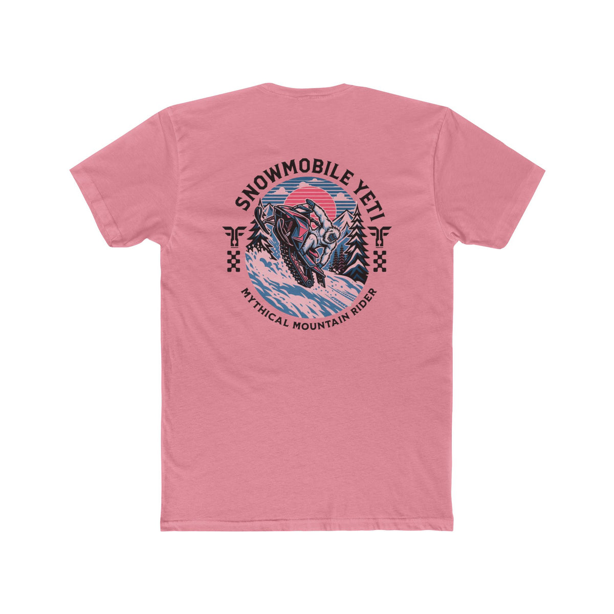 Snowmobile Yeti Tee — Mythical Mountain Riding T-Shirt