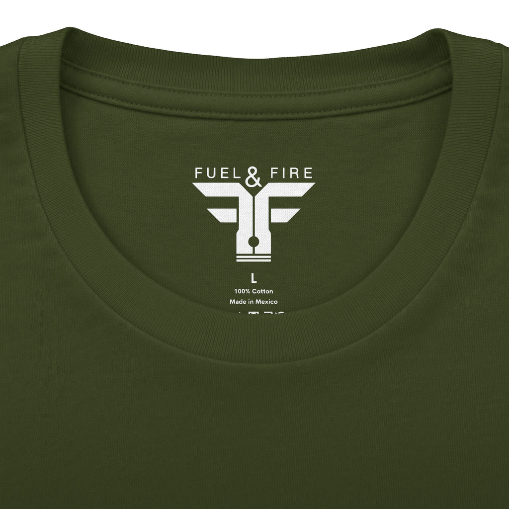 Burn Rubber Not Skin Graphic Tee — Pinup Tachometer Shirt