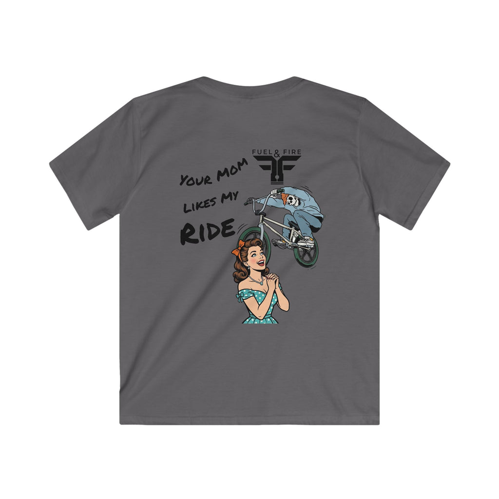 Youth T‑Shirt "Your Mom Likes My Ride" Retro BMX Graphic Tee