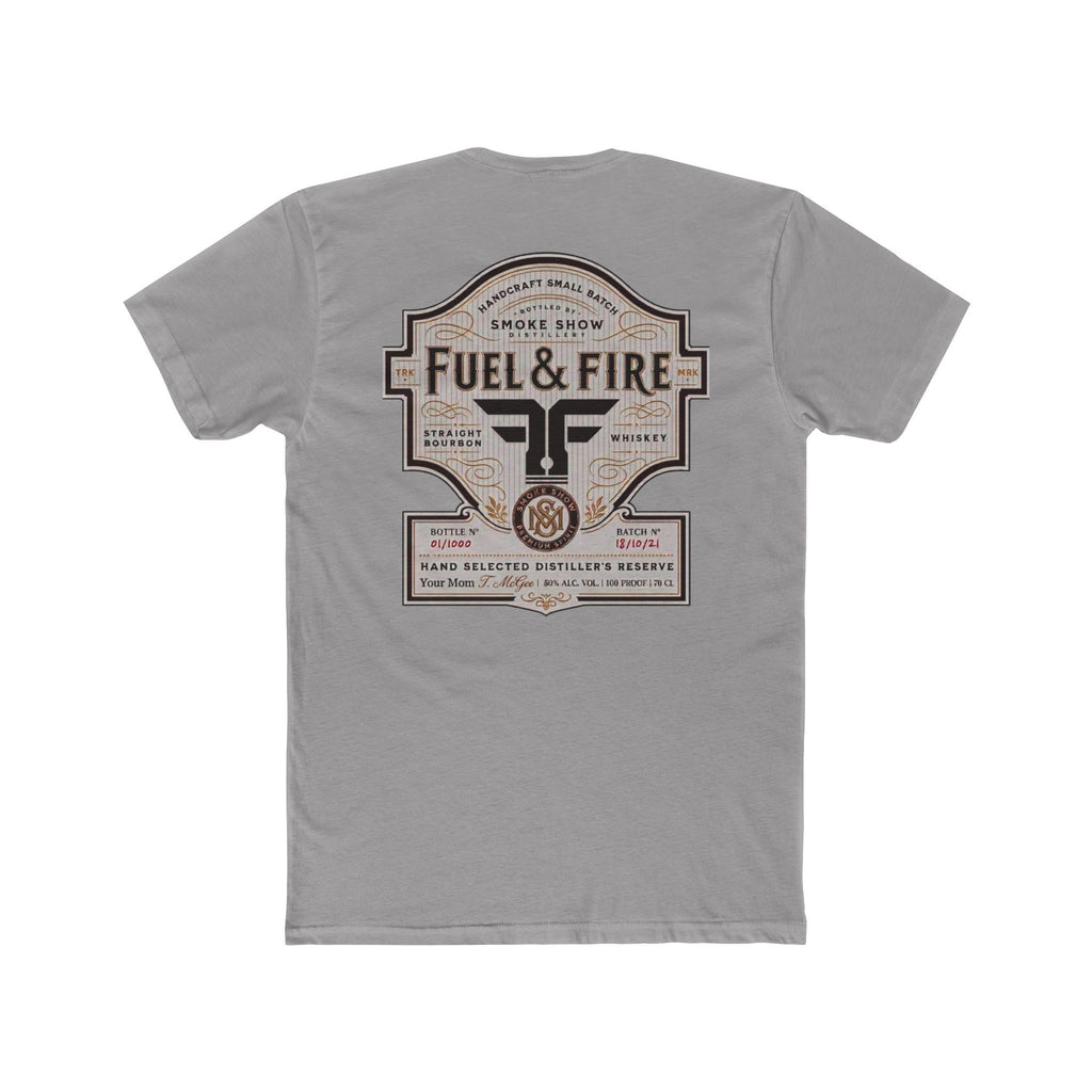Fuel & Fire Smoke Show Distillery Tee — Vintage Whiskey Label Graphic T-Shirt