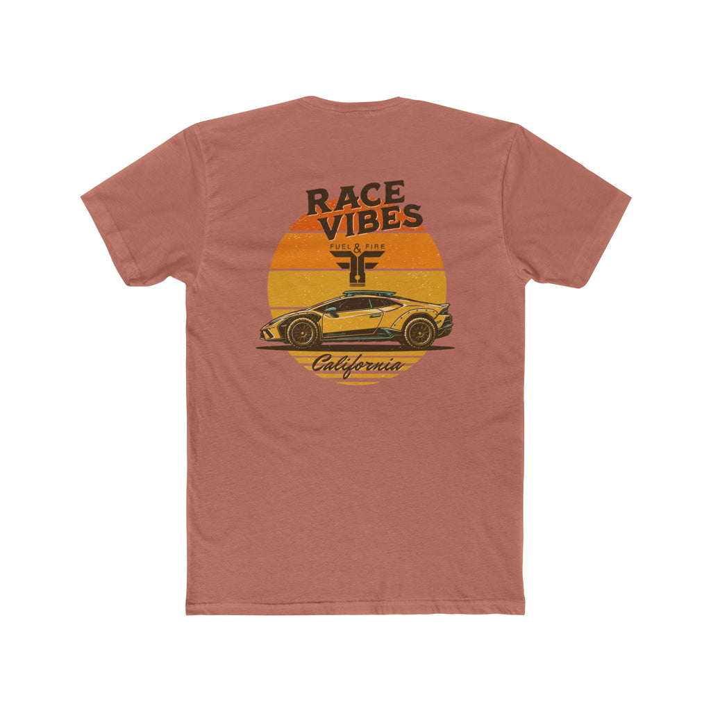 Race Vibes Sterrato Car Tee — Retro Sunset California Racer T-Shirt