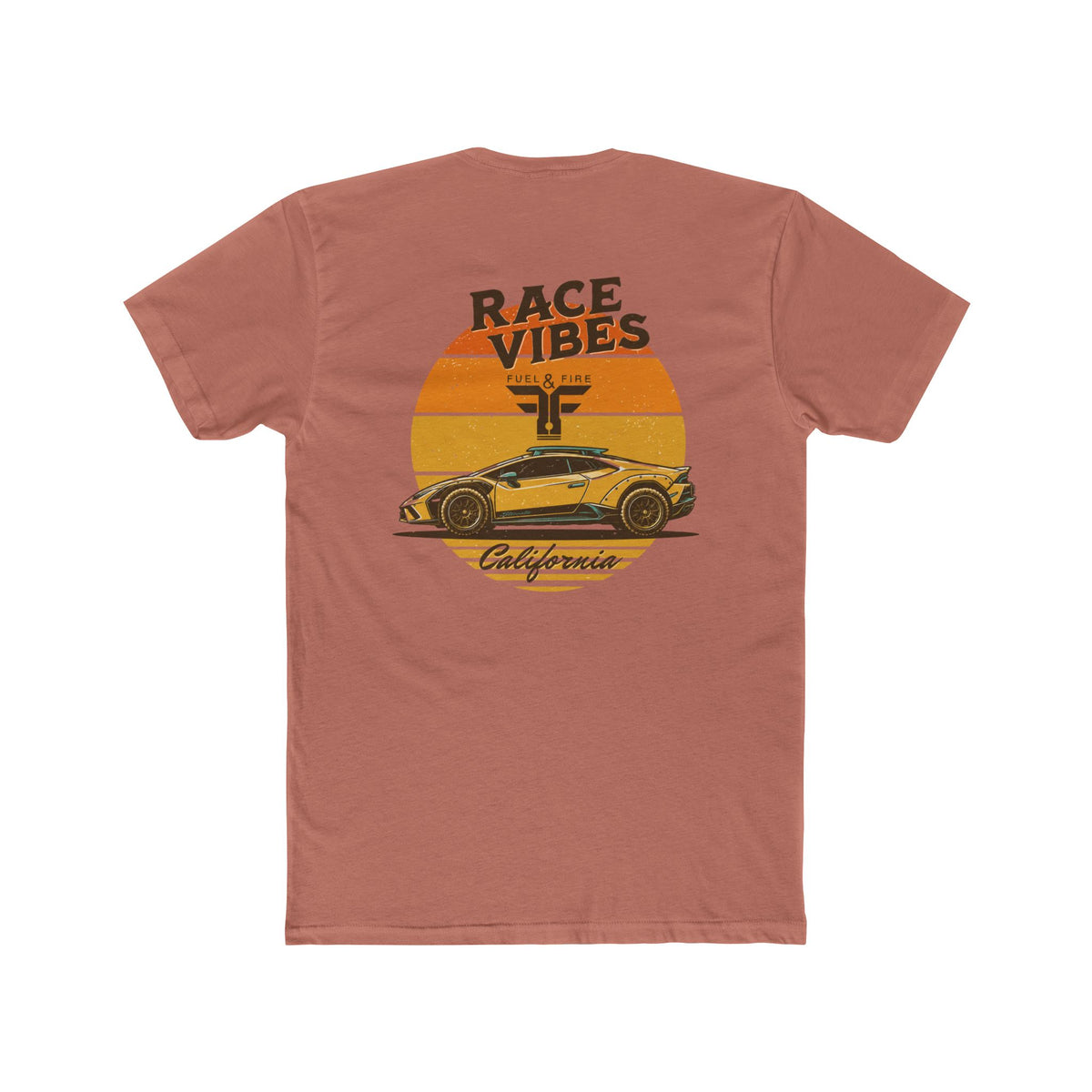 Race Vibes Sterrato Car Tee — Retro Sunset California Racer T-Shirt