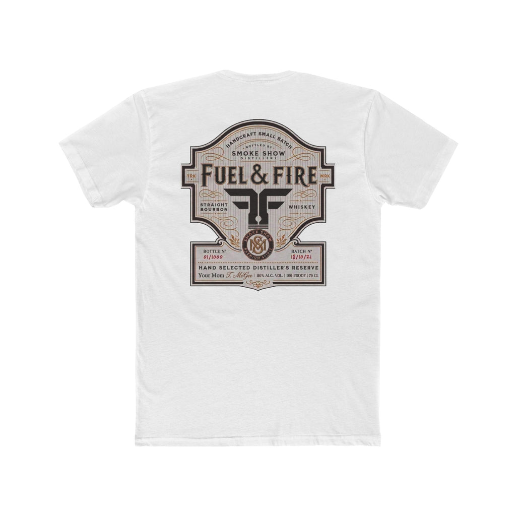 Fuel & Fire Smoke Show Distillery Tee — Vintage Whiskey Label Graphic T-Shirt