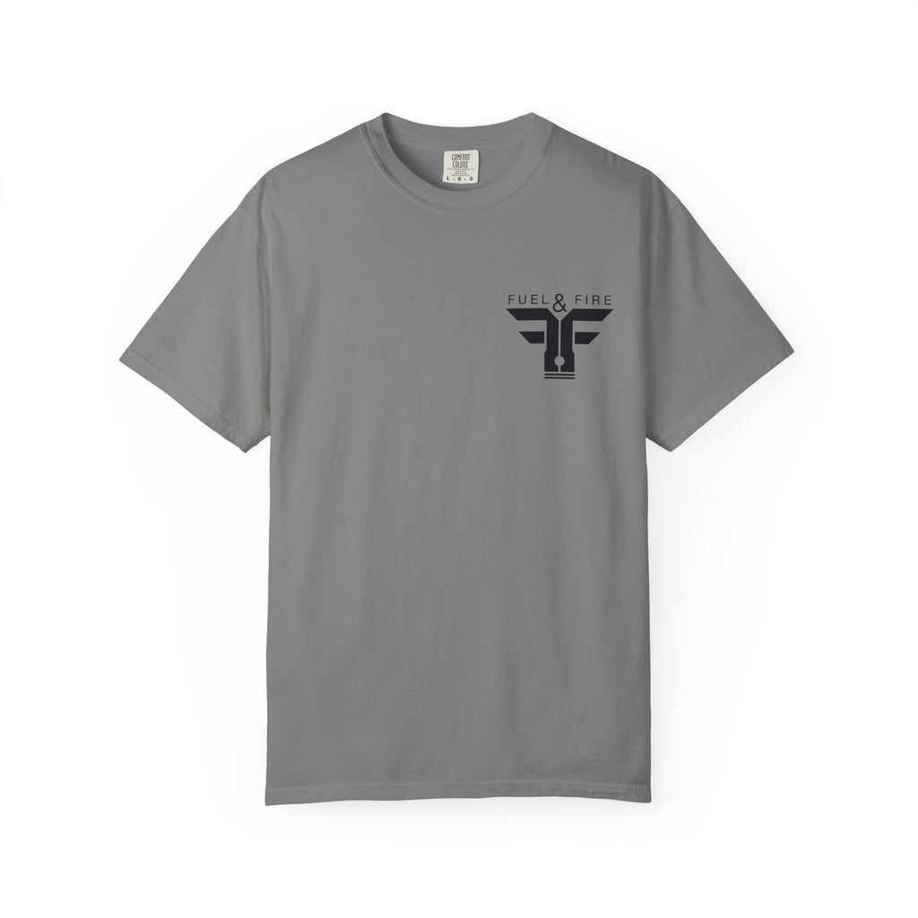 Fuel & Fire Vintage Hot Rod T-Shirt — Classic Car Graphic Tee
