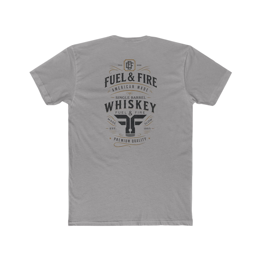 Fuel & Fire Whiskey Logo T-Shirt — Vintage Distillery Graphic Tee
