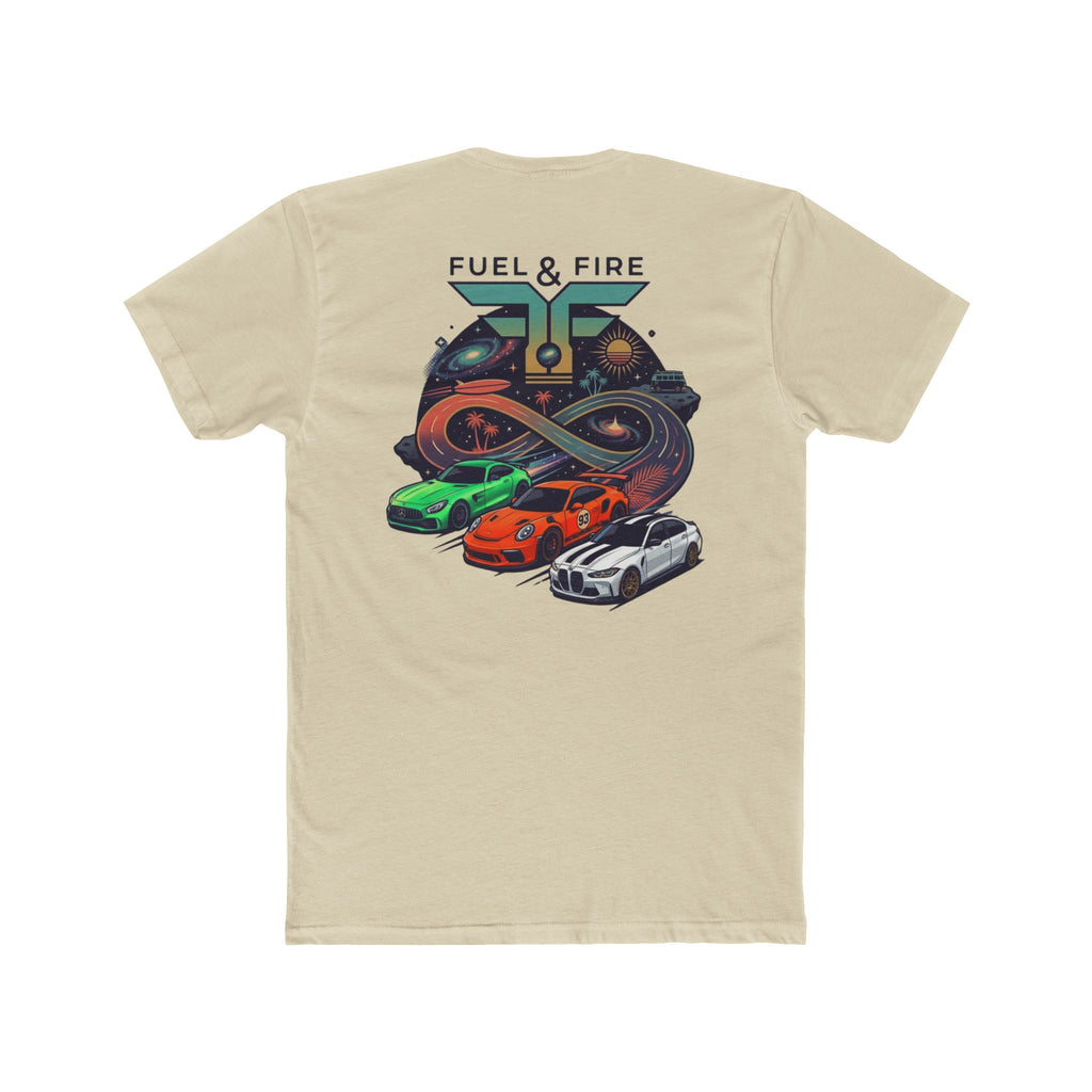 Fuel & Fire Space Race — Retro Racing Graphic T-Shirt