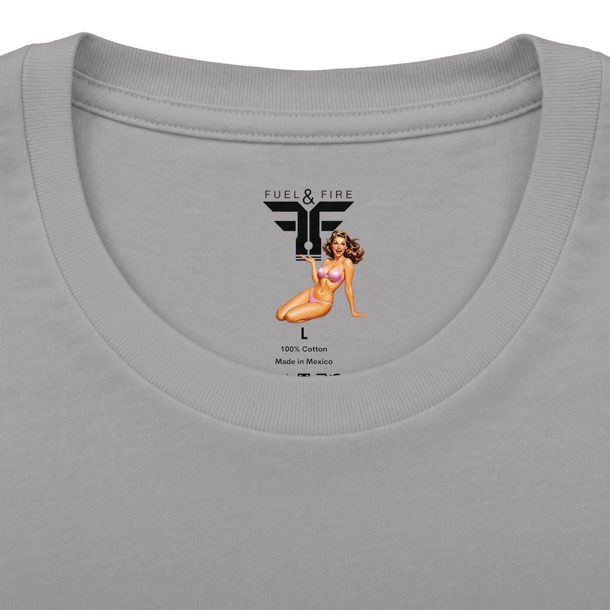 Drive-In Retro Tee — 'Fuel & Fire' Vintage Car Poster T-Shirt