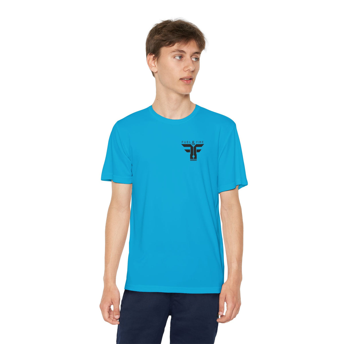 Youth Competitor Tee — 'Burn Rubber Not Skin' Racing Graphic Shirt