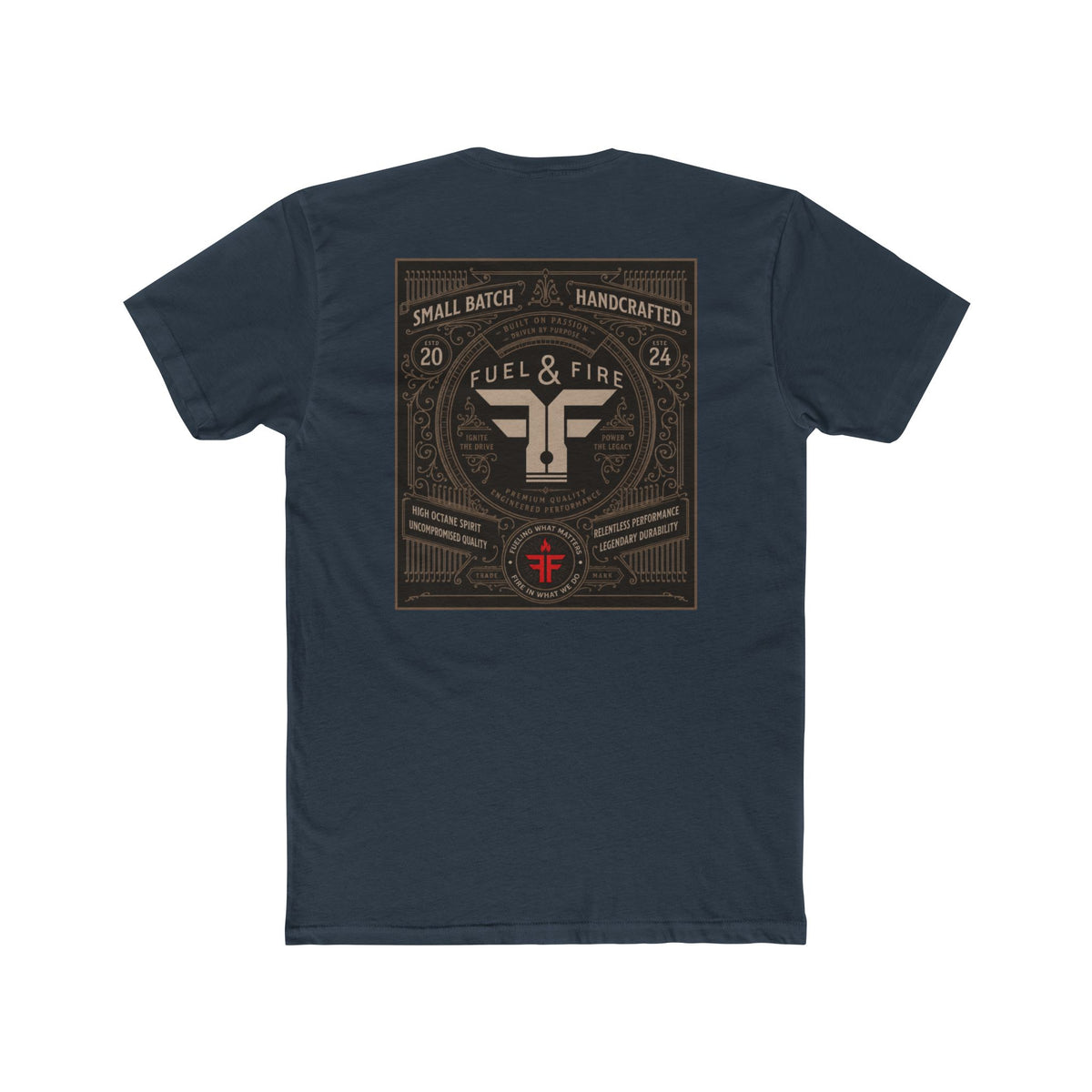 Fuel & Fire Retro Logo Tee — Small Batch Handcrafted Graphic T-Shirt