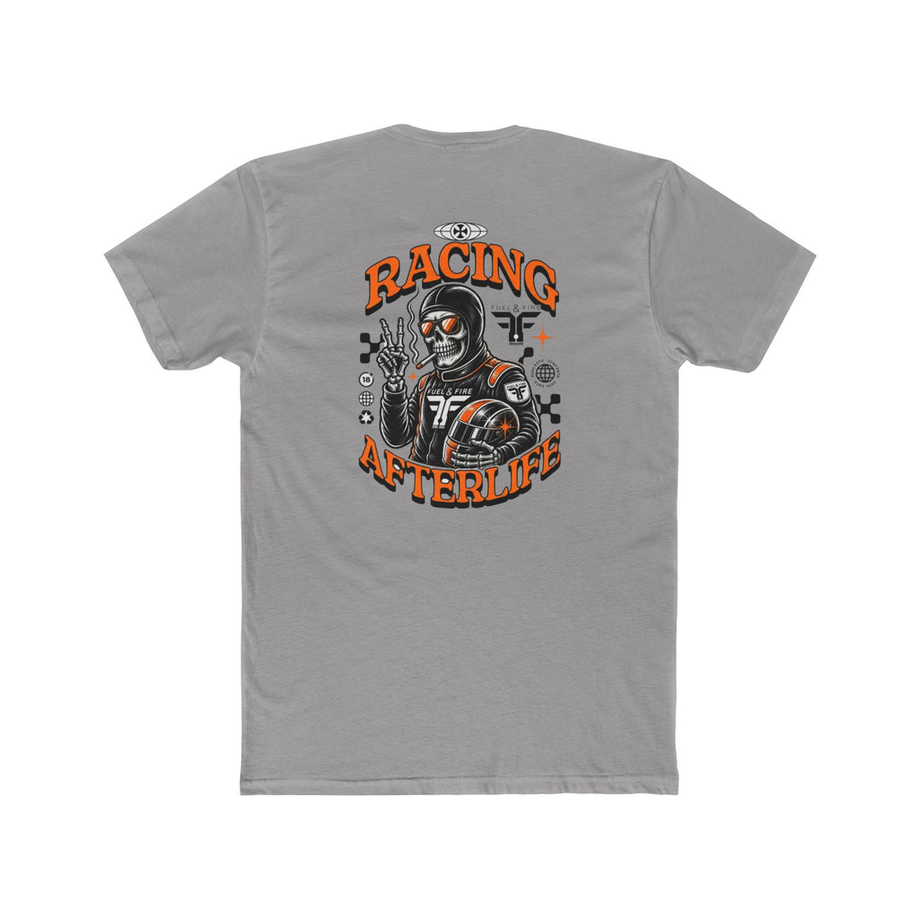 Racing Afterlife Tee — Vintage Skull Racer Graphic Shirt