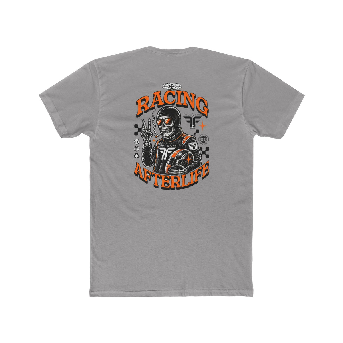 Racing Afterlife Tee — Vintage Skull Racer Graphic Shirt