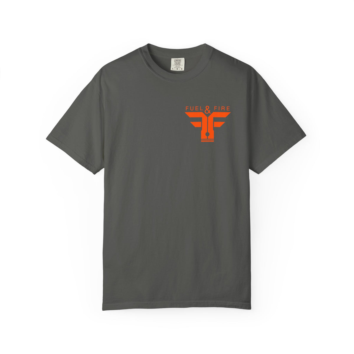 Fuel & Fire Car Graphic T-Shirt — Drift Racing Muscle Car Tee