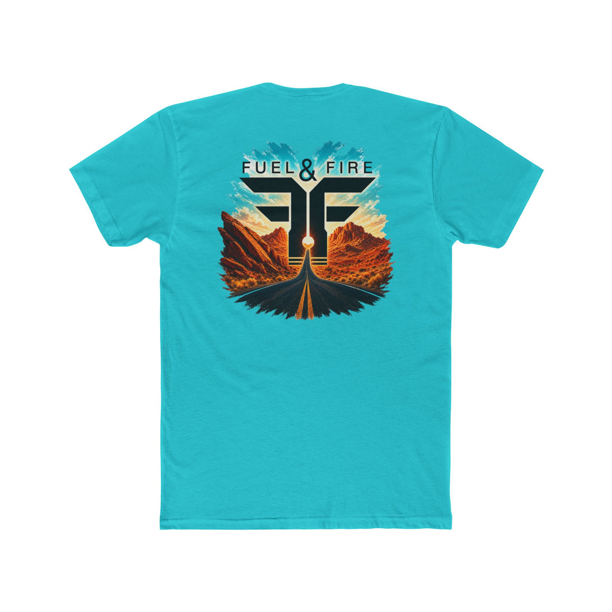 Fuel & Fire Road Trip Graphic Tee — Vintage Desert Sunset T‑Shirt