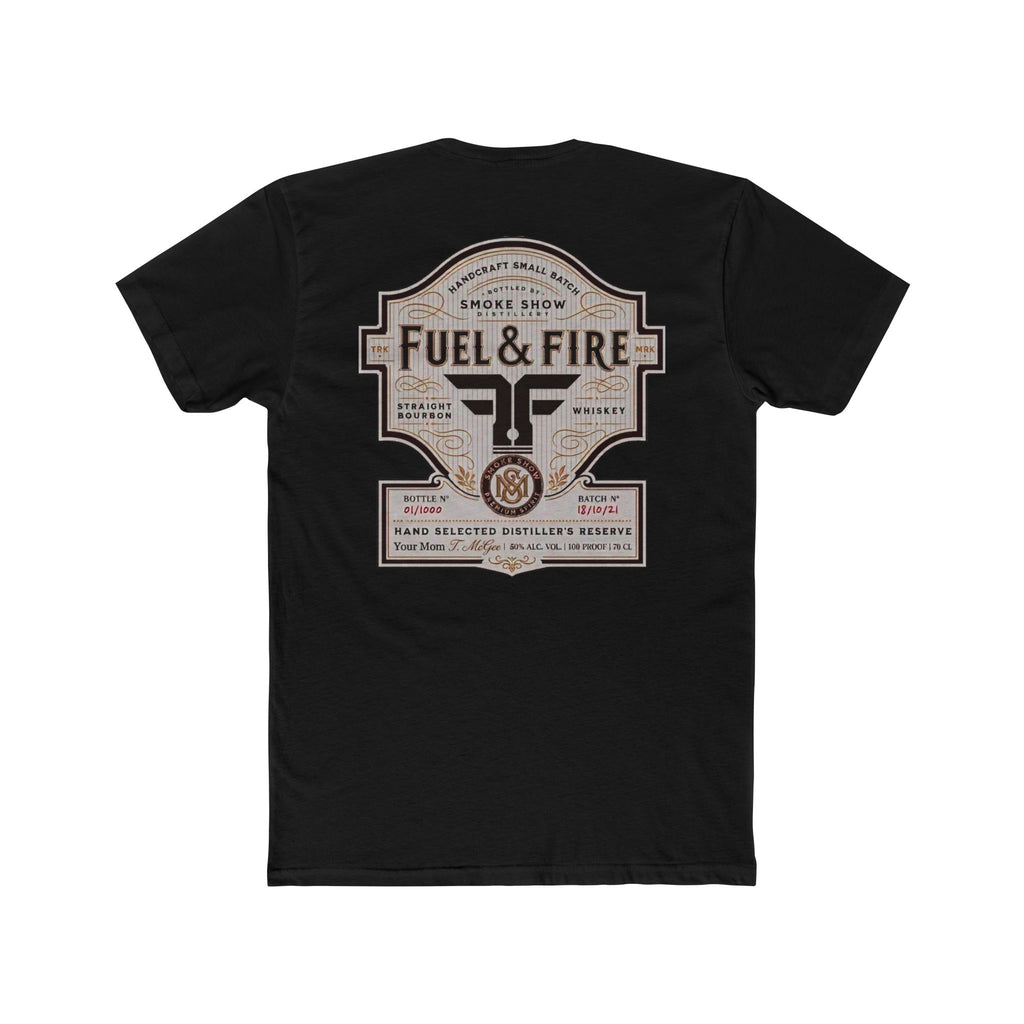 Fuel & Fire Smoke Show Distillery Tee — Vintage Whiskey Label Graphic T-Shirt