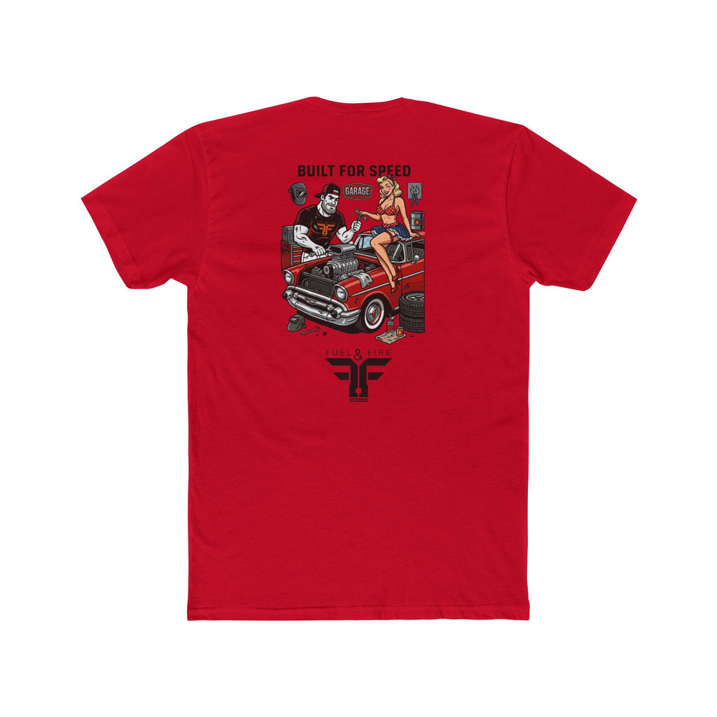 Big Block Bobby Garage— Vintage Hot Rod & Pin-Up Car Shirt
