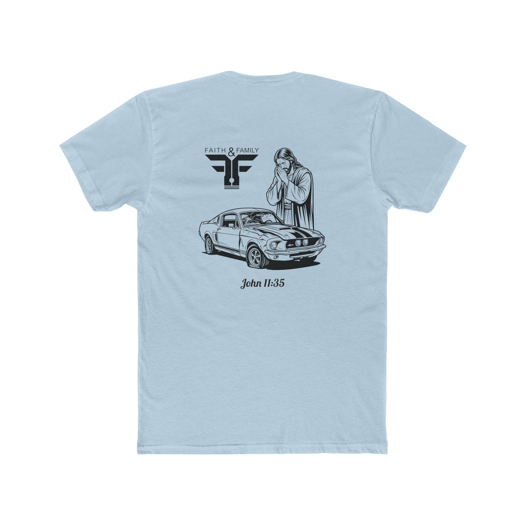Christian Muscle Car T-Shirt — Jesus Wept (John 11:35)