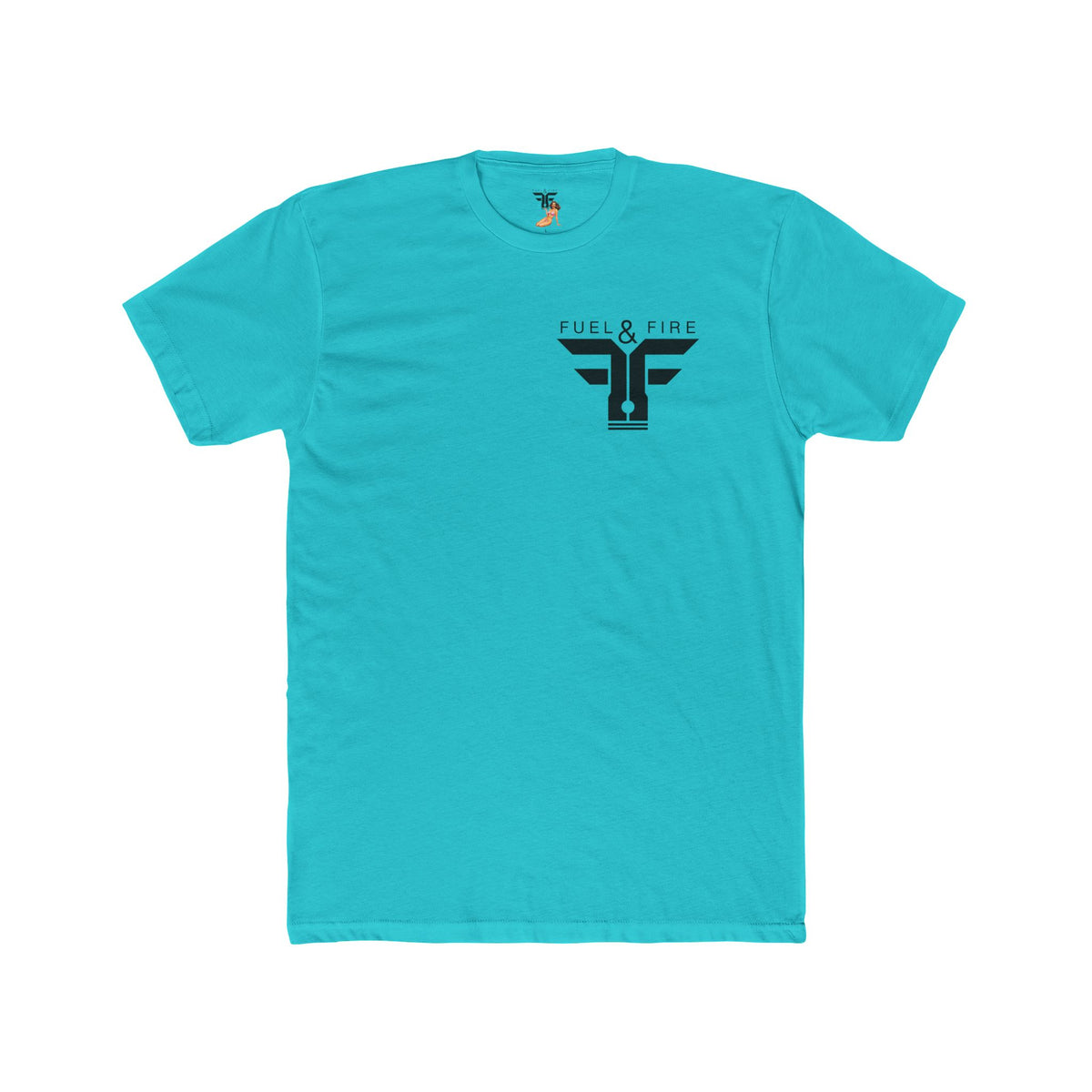 Fuel & Fire Racing Tee — Laguna Seca Graphic Cotton Crewneck